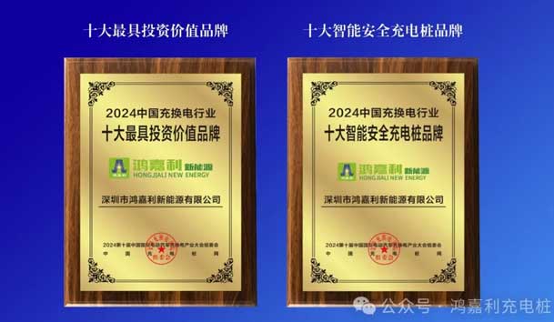 匠心致遠(yuǎn)，載譽(yù)前行：2024年鴻嘉利新能源榮獲充換電十大品牌獎(jiǎng)！(圖5)